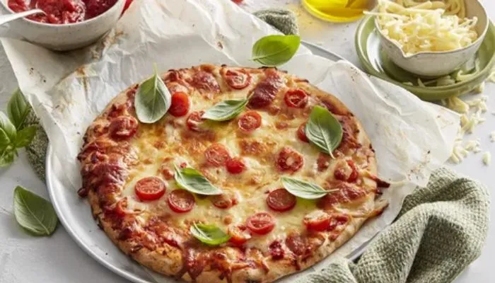 Pizza Margherita de Liquidificador